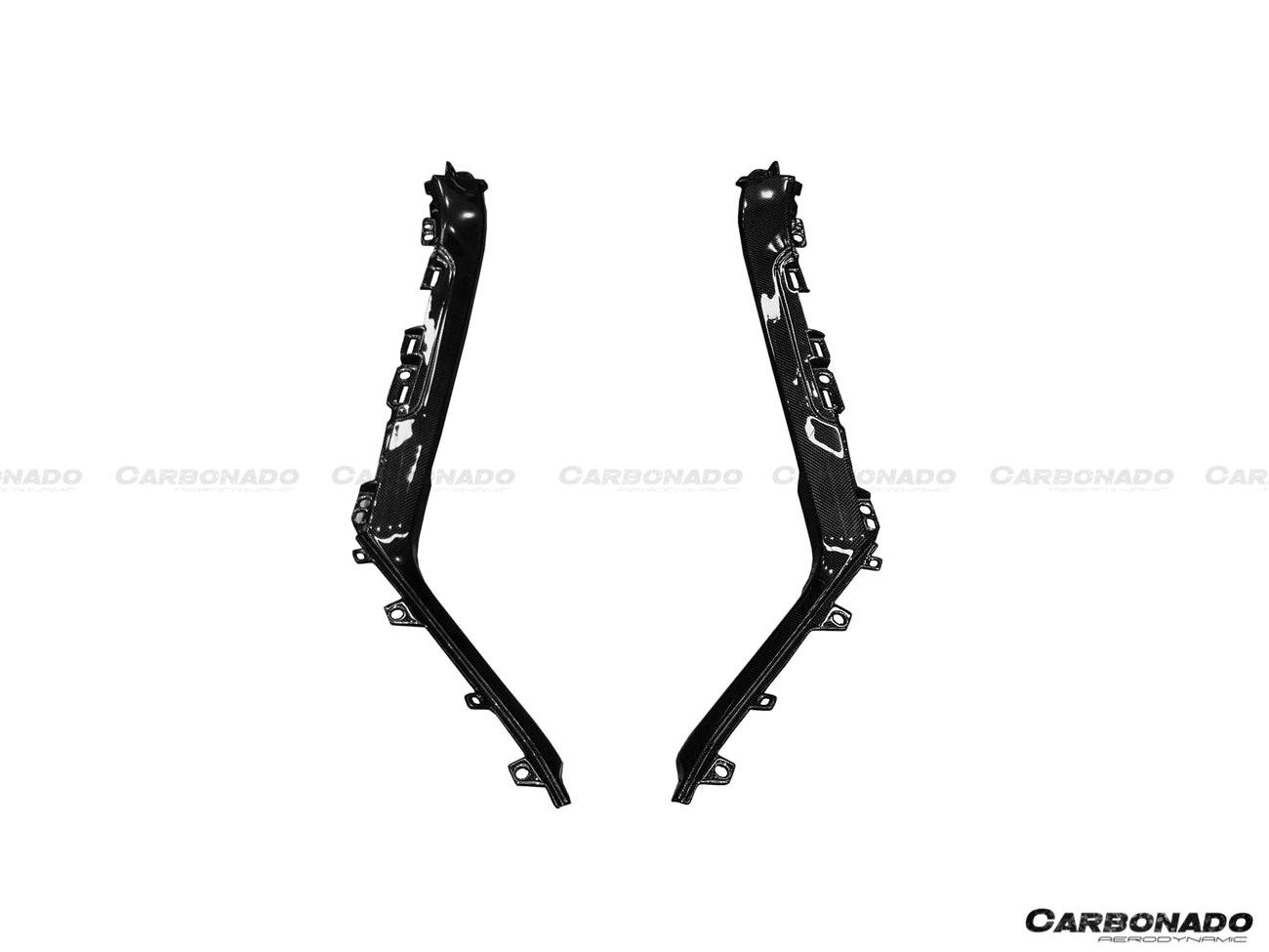 2015-2019 Lamborghini Huracan LP610/LP580 OEM Style Autoclave Carbon Fiber Center Console Border Trim - Carbonado Aero