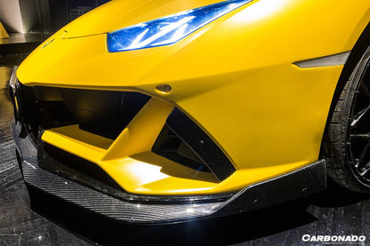 2019-2023 Lamborghini Huracan EVO AWD OD Style Carbon Fiber Front Lip - Carbonado Aero