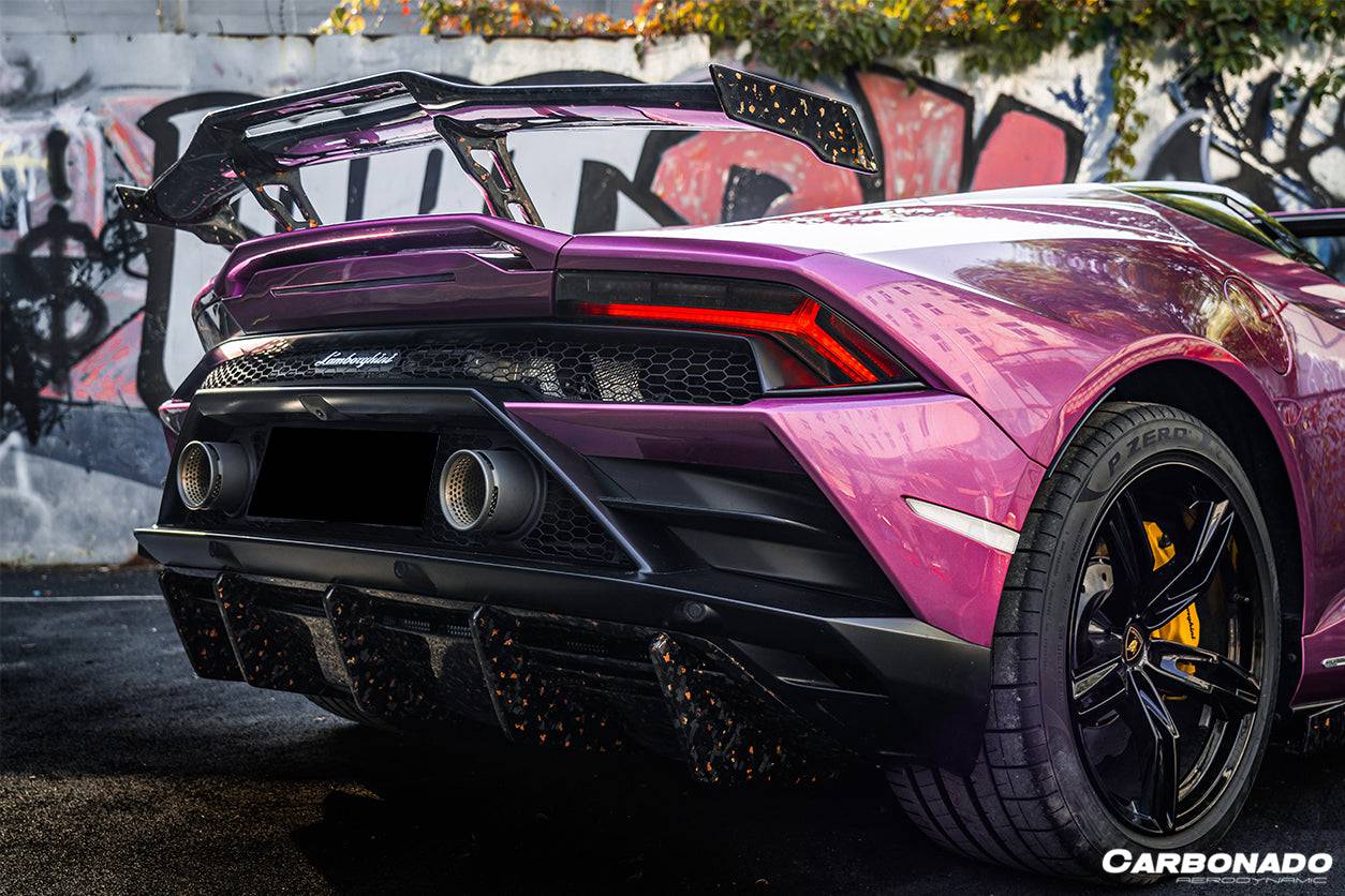 2019-2023 Lamborghini Huracan EVO OD Style Carbon Fiber Rear Diffuser - Carbonado Aero