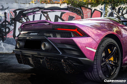 2019-2023 Lamborghini Huracan EVO OD Style Carbon Fiber Rear Diffuser - Carbonado Aero