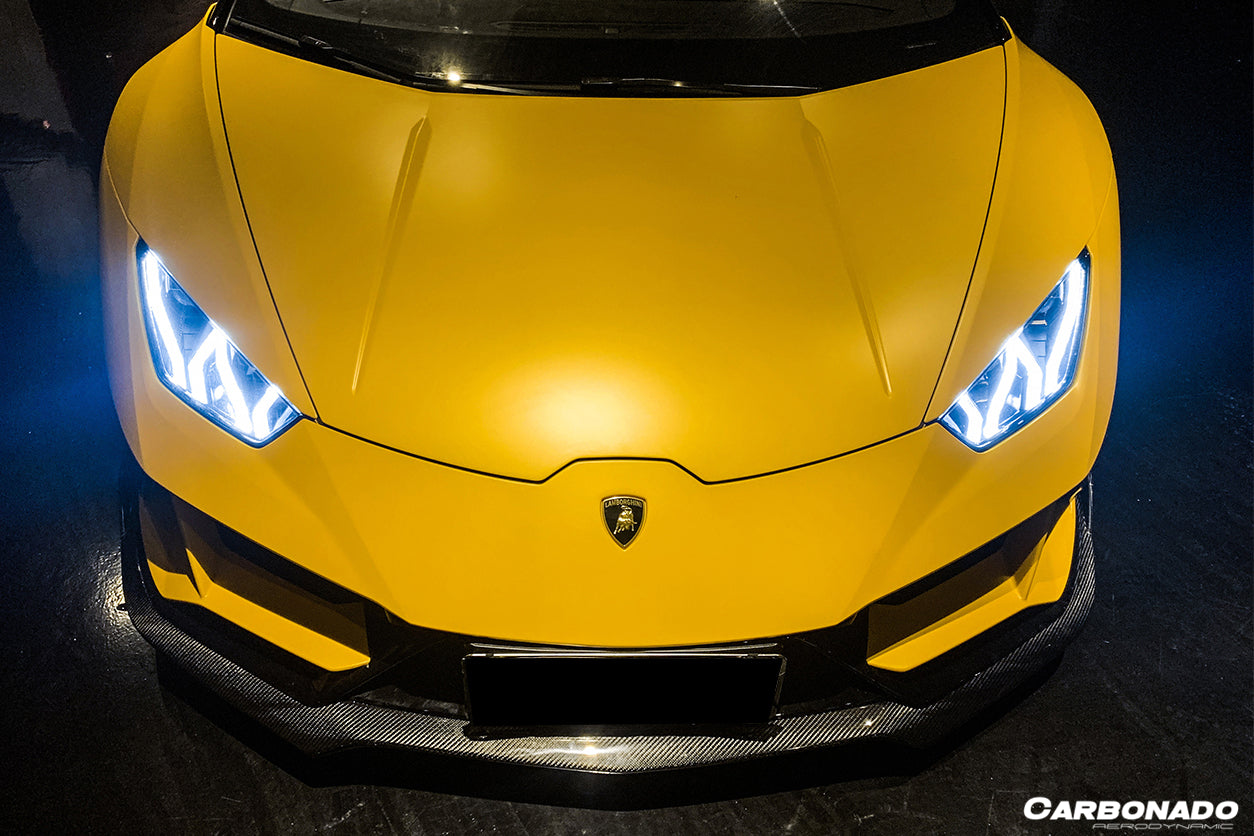 2019-2023 Lamborghini Huracan EVO AWD OD Style Carbon Fiber Front Lip - Carbonado Aero