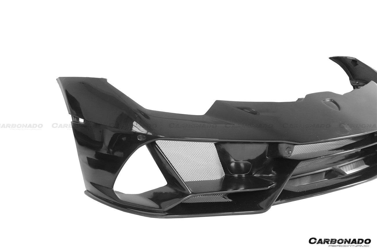 2015-2023 Lamborghini Huracan LP610/LP580/EVO EVO-4WD Style Partial Carbon Front Bumper - Carbonado Aero