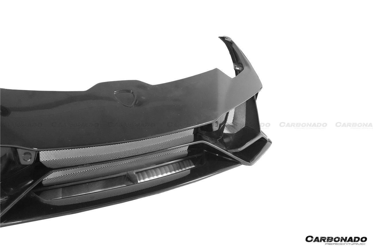 2015-2023 Lamborghini Huracan LP610/LP580/EVO EVO-4WD Style Partial Carbon Front Bumper - Carbonado Aero