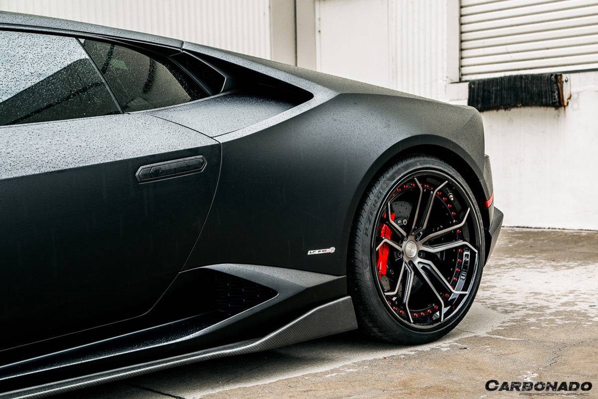 2015-2020 Lamborghini Huracan LP610/LP580 AYP Style Carbon Fiber Side Skirts - Carbonado Aero