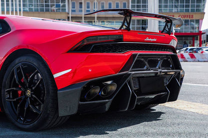 2015-2020 Lamborghini Huracan LP610 Carbon Rear Bumper Grille - Carbonado