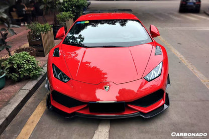 2015-2020 Lamborghini Huracan LP610/LP610 RZS Style Front Fender Carbon Fiber Vents - Carbonado Aero