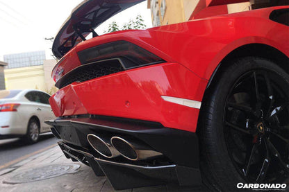 2015-2020 Lamborghini Huracan LP610 RZS Style Carbon Fiber Rear Diffuser - Carbonado Aero
