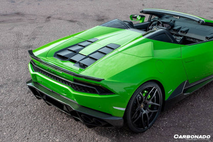 2015-2020 Lamborghini Huracan LP610/LP580 VT Style Carbon Fiber Trunk Spoiler - Carbonado