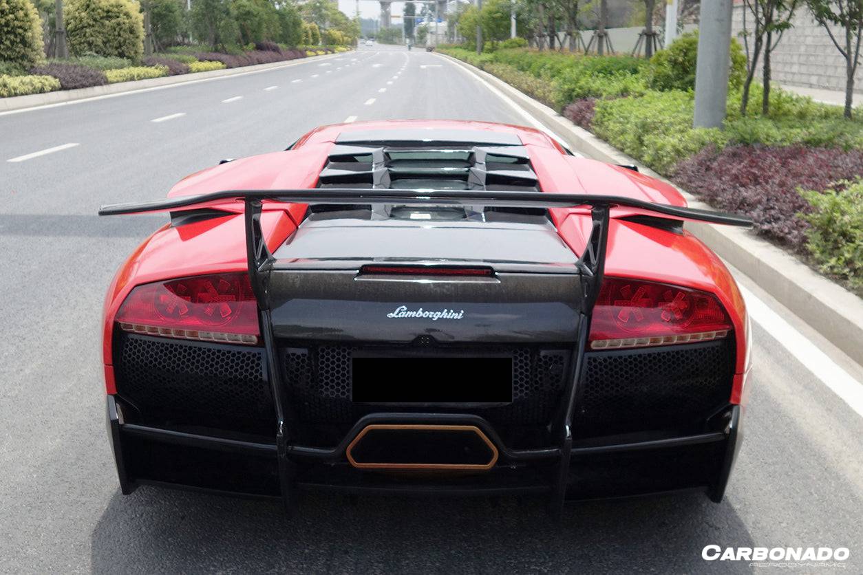 2001-2010 Lamborghini Murcielago SV Style Rear Bumper & Wing - Carbonado