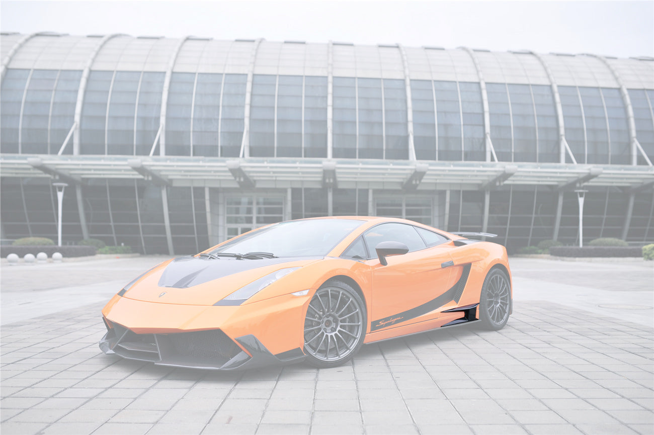 2004-2014 Lamborghini Gallardo BKSS Style Side Skirts Caps Cover - Carbonado