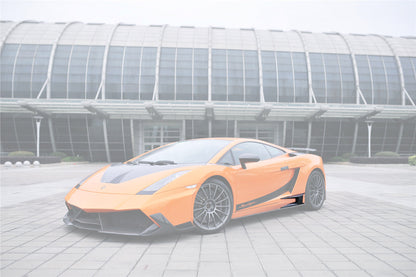 2004-2014 Lamborghini Gallardo BKSS Style Side Skirts Caps Cover - Carbonado