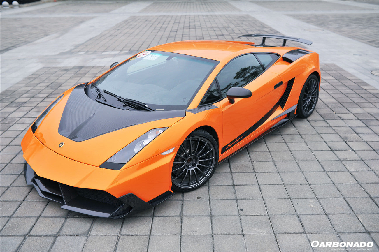 2004-2014 Lamborghini Gallardo BKSS Style Side Skirts Caps Cover - Carbonado