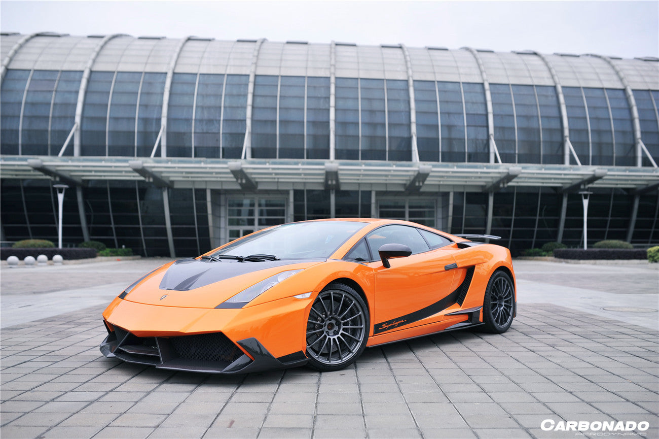 2004-2014 Lamborghini Gallardo BKSS Style Side Skirts Caps Cover - Carbonado