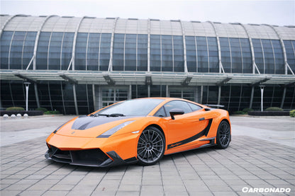 2004-2014 Lamborghini Gallardo BKSS Style Side Skirts Caps Cover - Carbonado