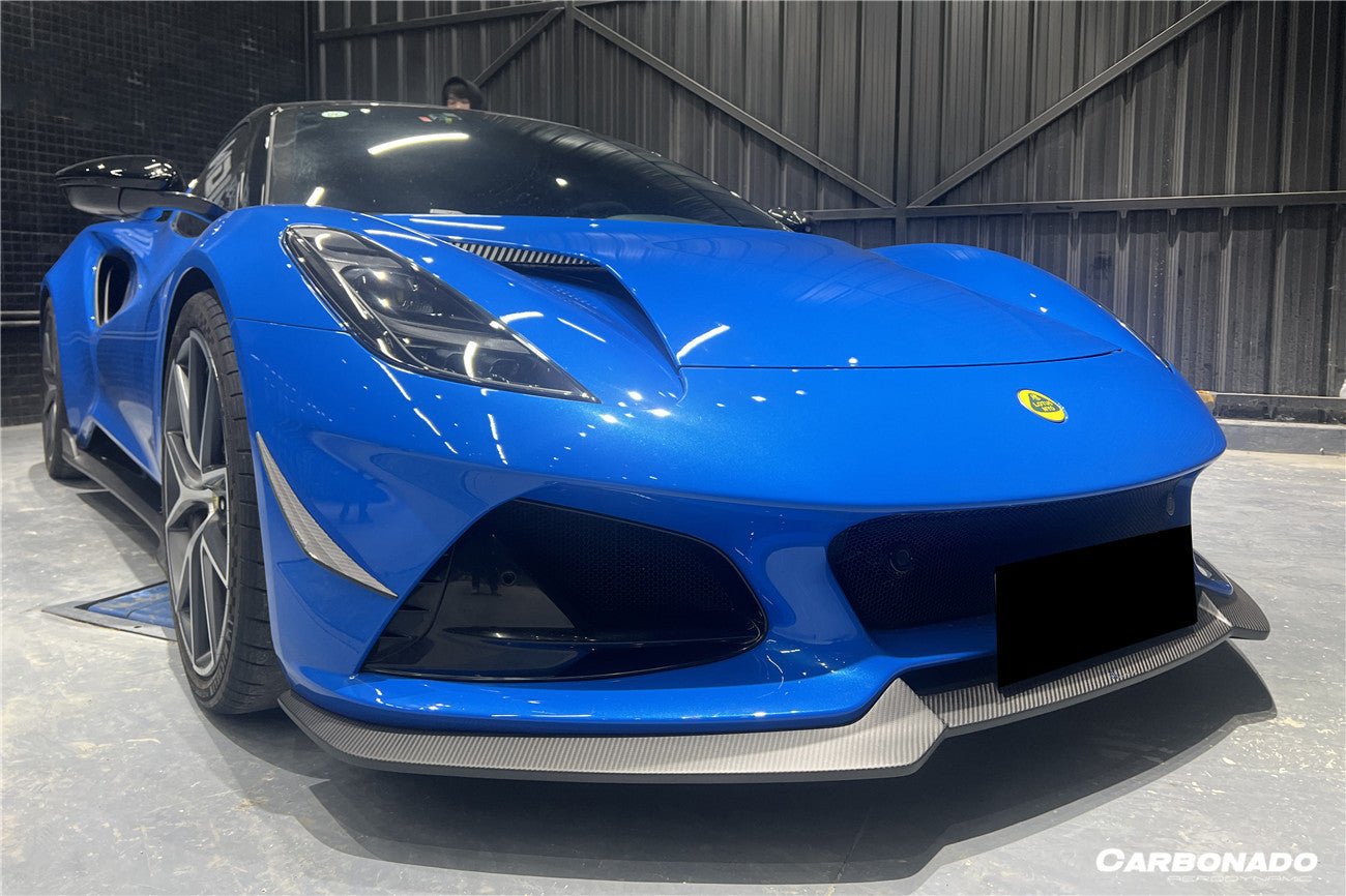 2021-2024 Lotus Emira OD Style Dry Carbon Fiber Front Bumper Canards