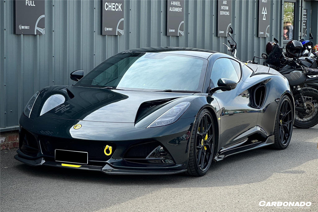 2021-2024 Lotus Emira OD Style Dry Carbon Fiber Front Lip Splitter