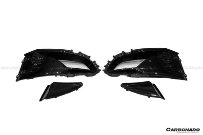 2021-2024 Lotus Emira OD Style Dry Carbon Fiber Front Bumper Vents - Carbonado