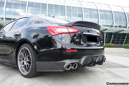 2014-2017 Maserati Ghibli EPC Style Trunk Spoiler - Carbonado
