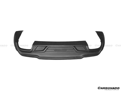 2014-2017 Maserati Ghibli S/Q4 M157 W Style Rear Lip Diffuser with Exhaust Tips - Carbonado