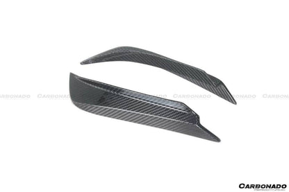 2020-2024 Maserati MC20 SVD Style DRY Carbon Fiber Front Canards - Carbonado Aero