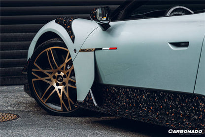 2020-2024 Maserati MC20 SVD Style Dry Carbon Fiber Side Skirts - Carbonado Aero