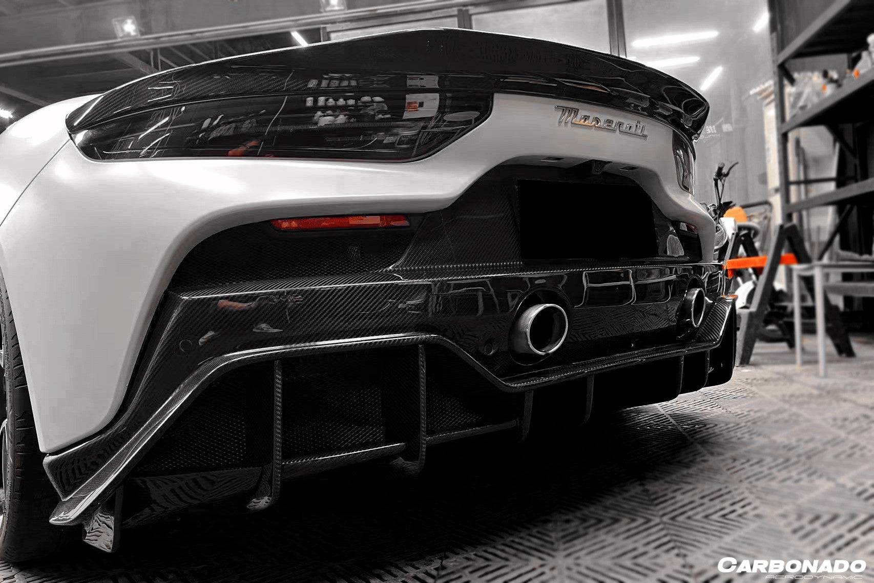 2020-2024 Maserati MC20 SVD Style Dry Carbon Fiber Trunk Spoiler Wing - Carbonado Aero