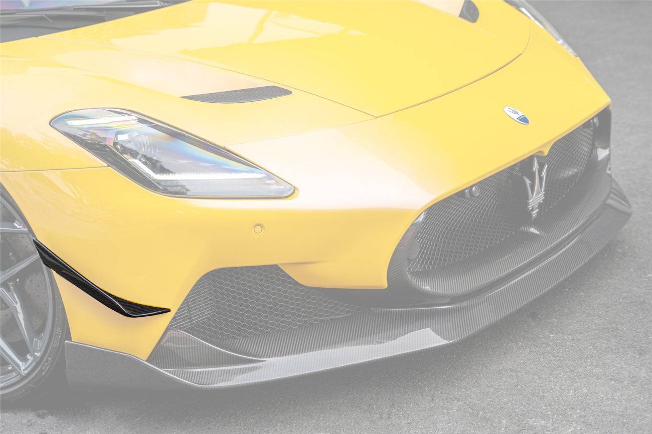 2020-2024 Maserati MC20 SVD Style DRY Carbon Fiber Front Canards - Carbonado