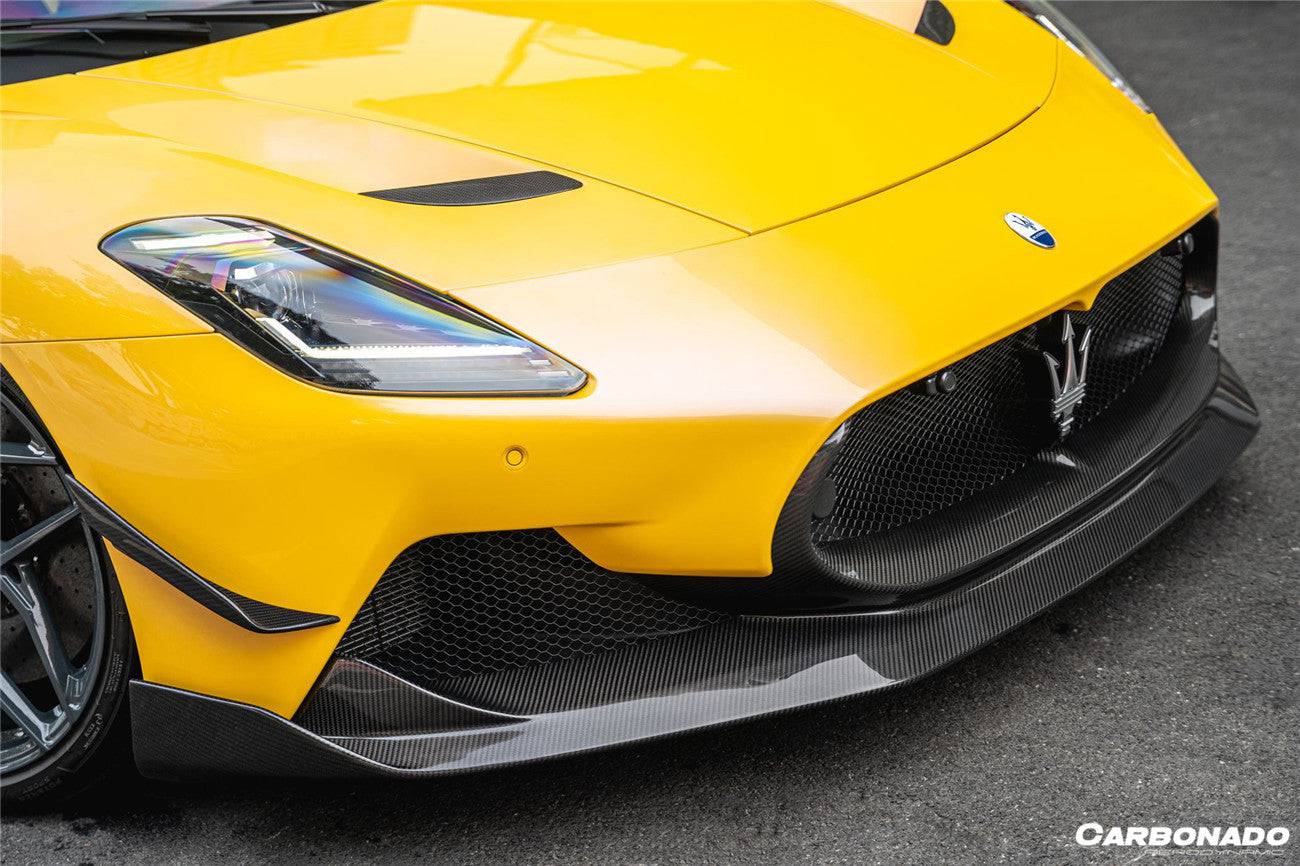 2020-2024 Maserati MC20 SVD Style DRY Carbon Fiber Front Canards - Carbonado