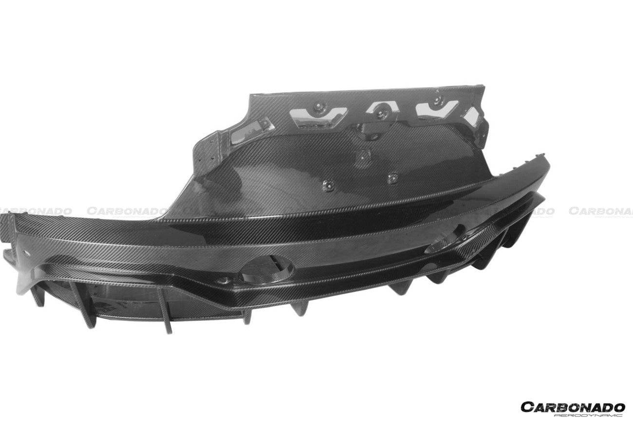 2020-2024 Maserati MC20 SVD Style DRY Carbon Fiber Rear Lip Diffuser - Carbonado Aero