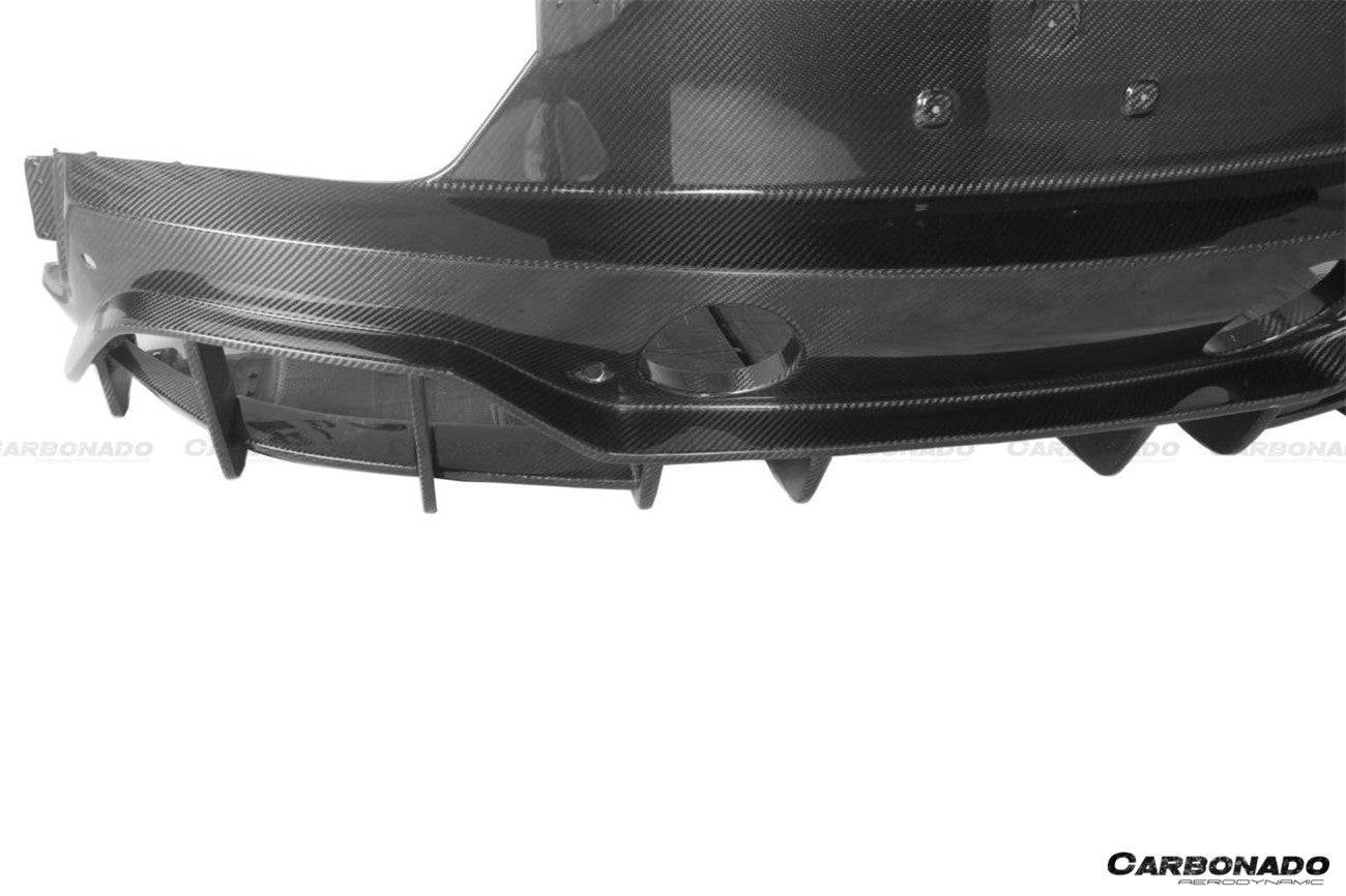 2020-2024 Maserati MC20 SVD Style DRY Carbon Fiber Rear Lip Diffuser - Carbonado Aero