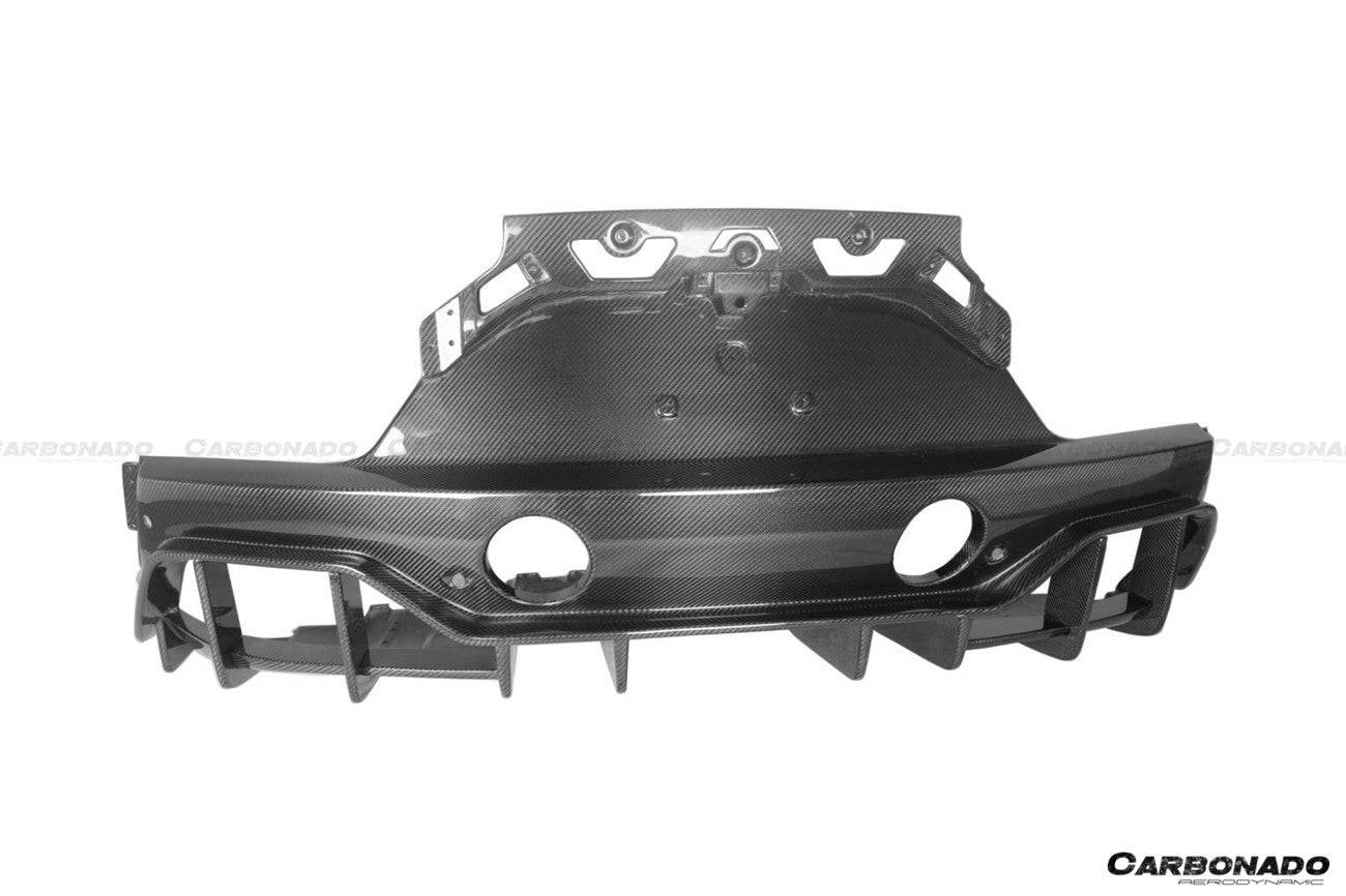 2020-2024 Maserati MC20 SVD Style DRY Carbon Fiber Rear Lip Diffuser - Carbonado Aero