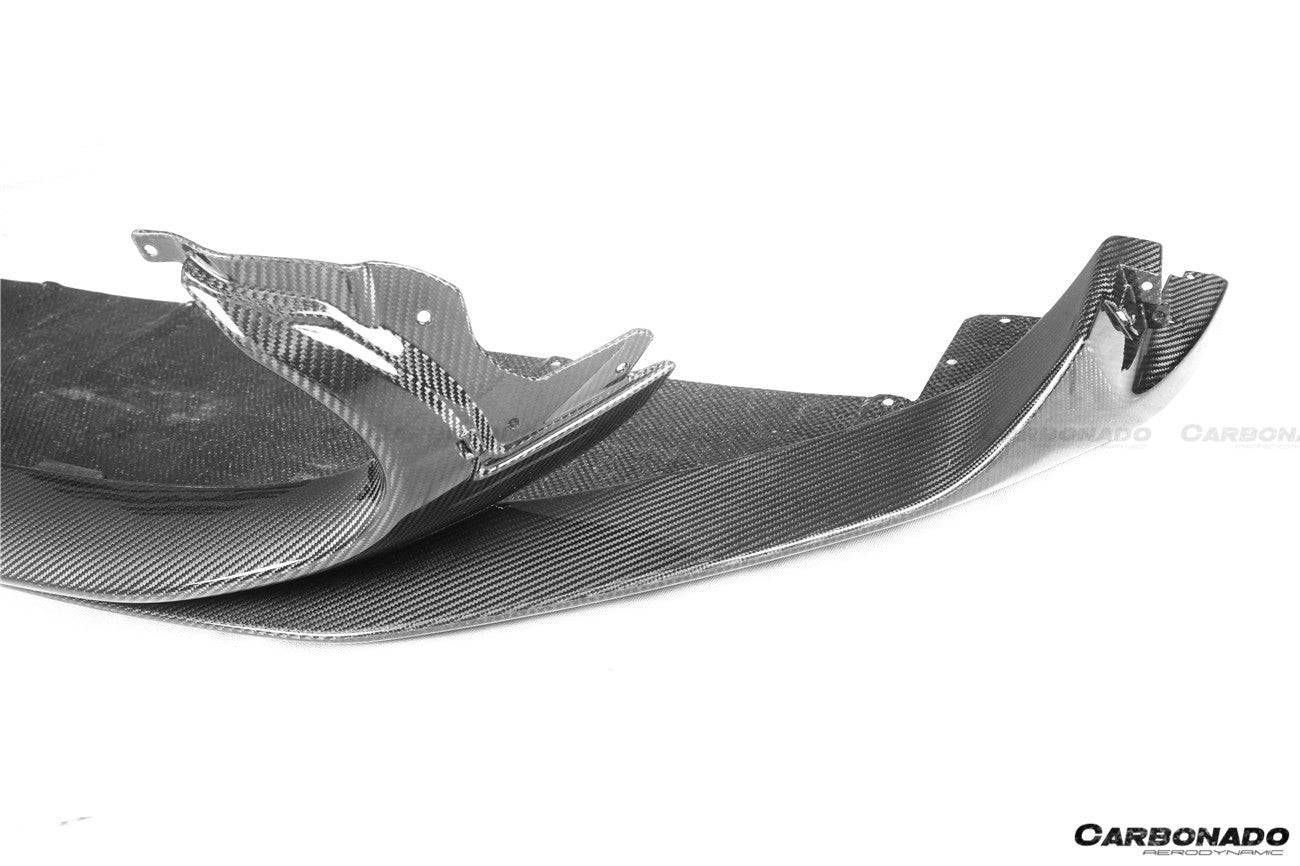 2020-2024 Maserati MC20 OEM Style DRY Carbon Fiber Front Lip - Carbonado Aero