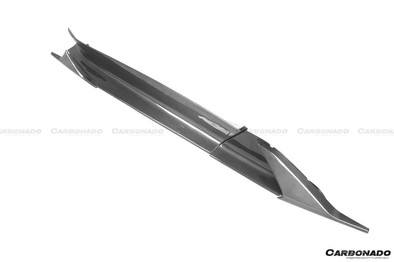 2020-2024 Maserati MC20 OEM Style DRY Carbon Fiber Side Skirts - Carbonado Aero