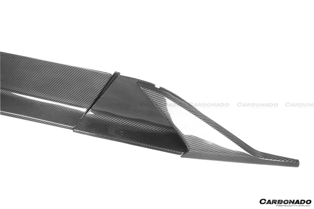 2020-2024 Maserati MC20 OEM Style DRY Carbon Fiber Side Skirts - Carbonado Aero