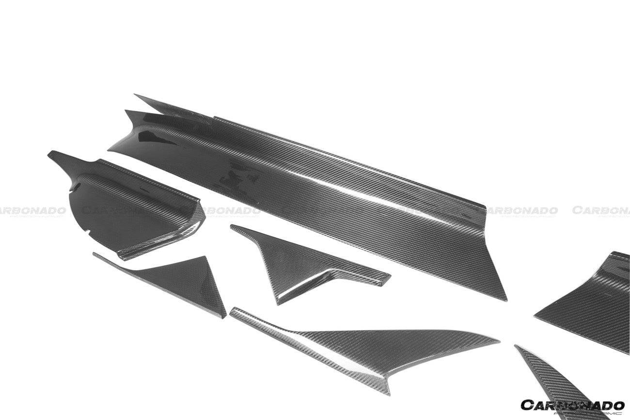 2020-2024 Maserati MC20 OEM Style DRY Carbon Fiber Side Skirts - Carbonado Aero