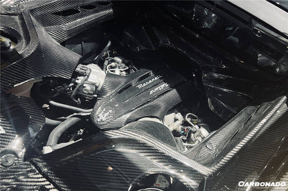 2020-2024 Maserati MC20 Dry Carbon Fiber Engine Cover Replacement - Carbonado Aero