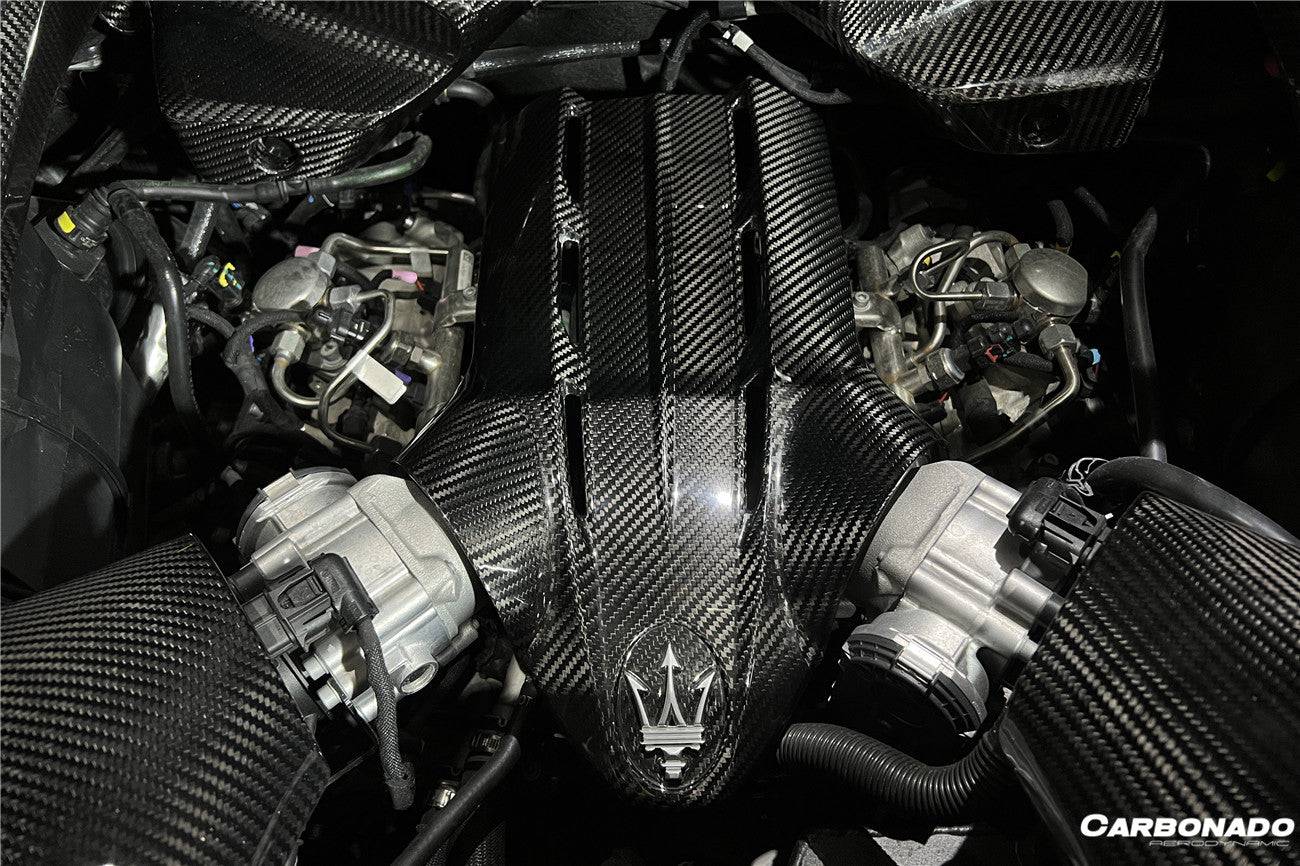 2020-2024 Maserati MC20 Dry Carbon Fiber Engine Bay Room Interior - Carbonado Aero