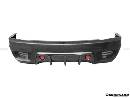2005-2008 Maserati Quattroporte W Style Rear Bumper - Carbonado Aero