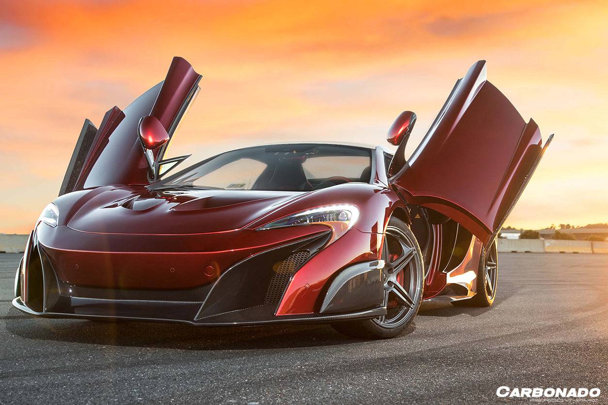 2011-2017 McLaren 650S & MP4 12C BKSS Style Carbon Fiber Side Skirts - Carbonado