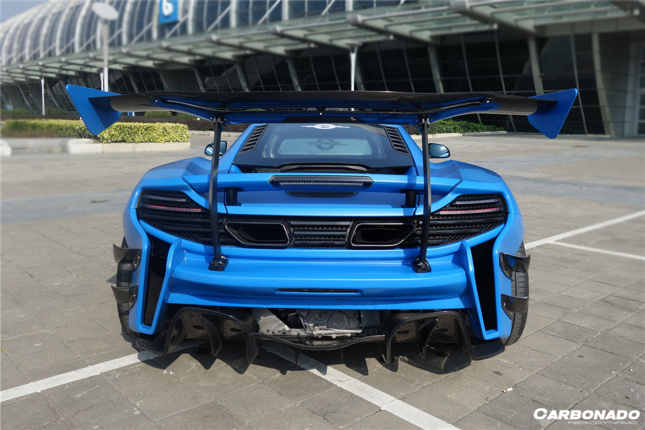 2011-2017 McLaren 650S/MP4 12C Rebel Performance Style Spoiler and rear bumper - Carbonado Aero