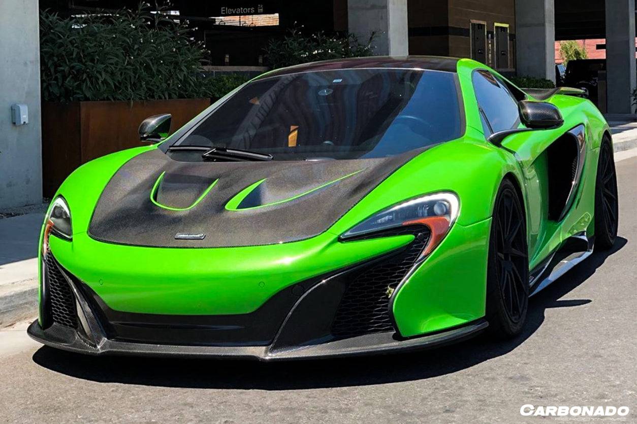 2014-2017 McLaren 650S OEM Style Carbon Fiber Front Lip - Carbonado