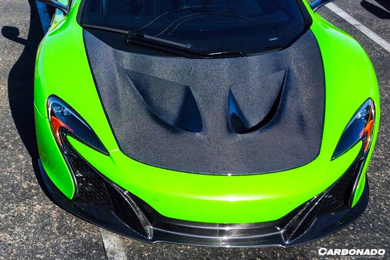 2014-2017 McLaren 650S OEM Style Carbon Fiber Front Lip - Carbonado Aero