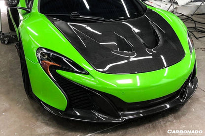 2014-2017 McLaren 650S OEM Style Carbon Fiber Front Lip - Carbonado Aero