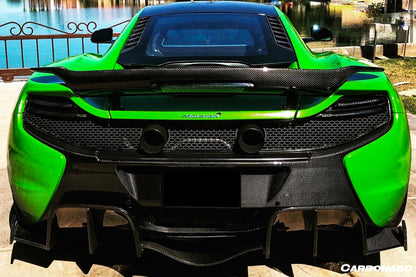 2014-2017 McLaren 650S OEM Style Carbon Fiber Rear Bumper - Carbonado