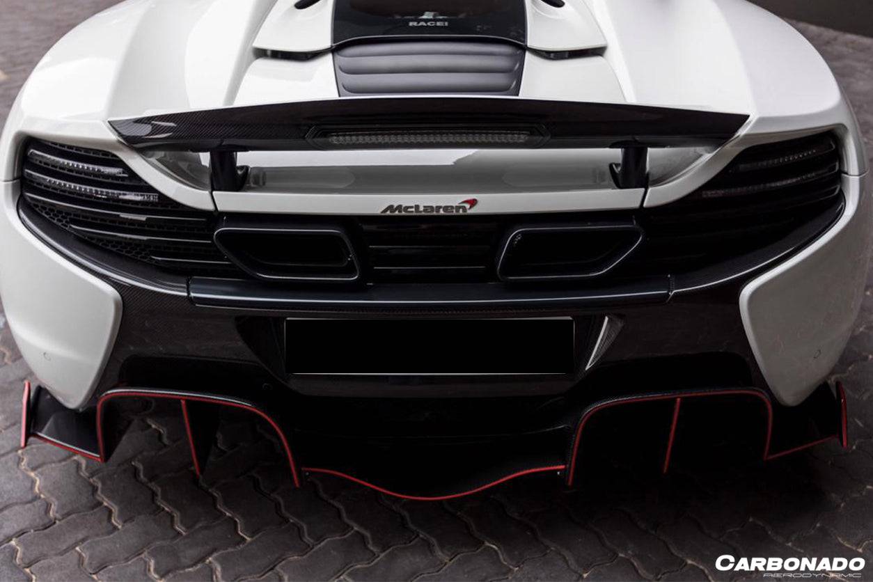 2014-2017 McLaren 650S OEM Style Carbon Fiber Rear Bumper - Carbonado Aero