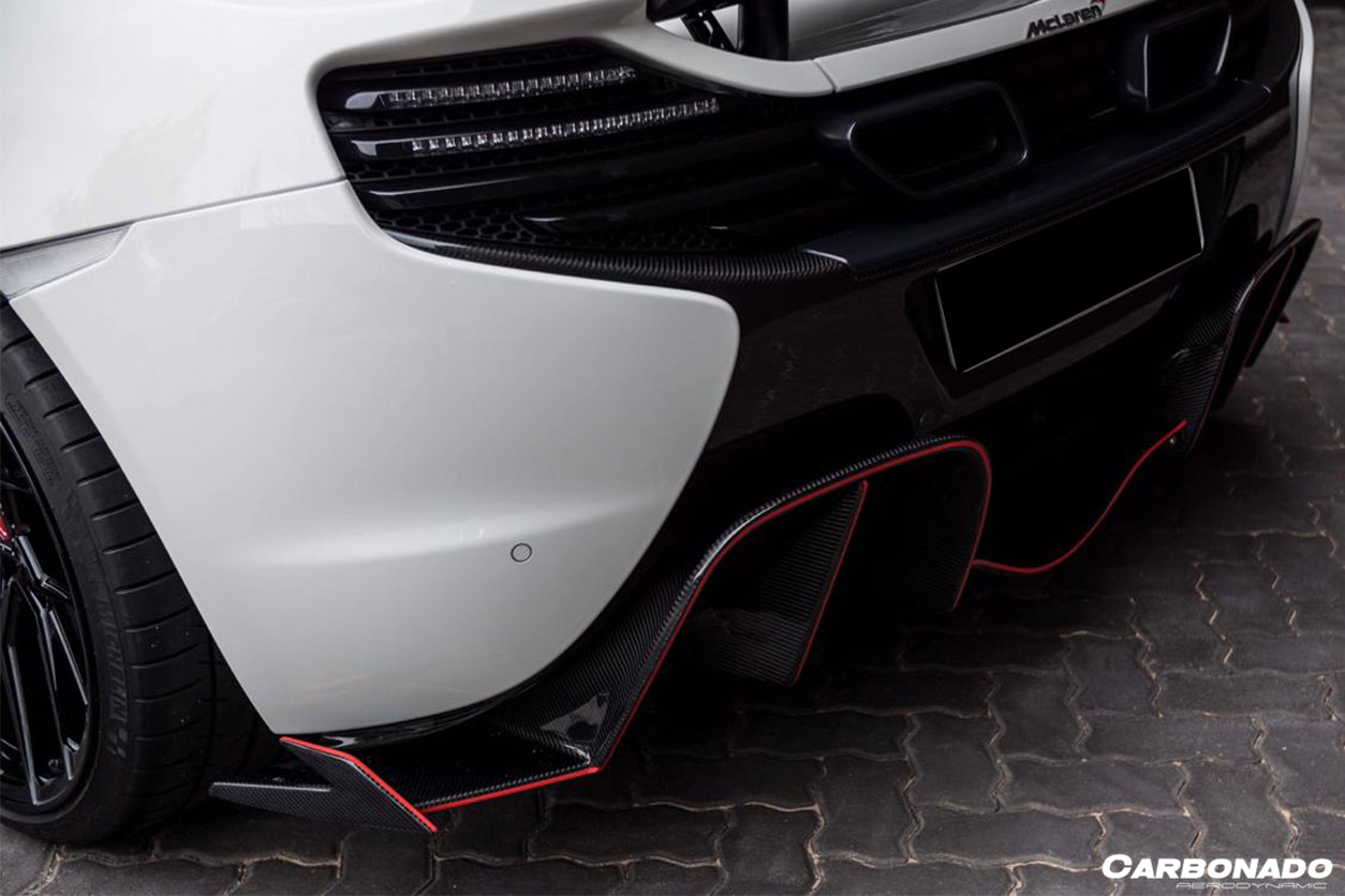 2014-2017 McLaren 650S OEM Style Carbon Fiber Rear Bumper - Carbonado Aero