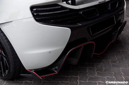 2014-2017 McLaren 650S OEM Style Carbon Fiber Rear Bumper - Carbonado Aero