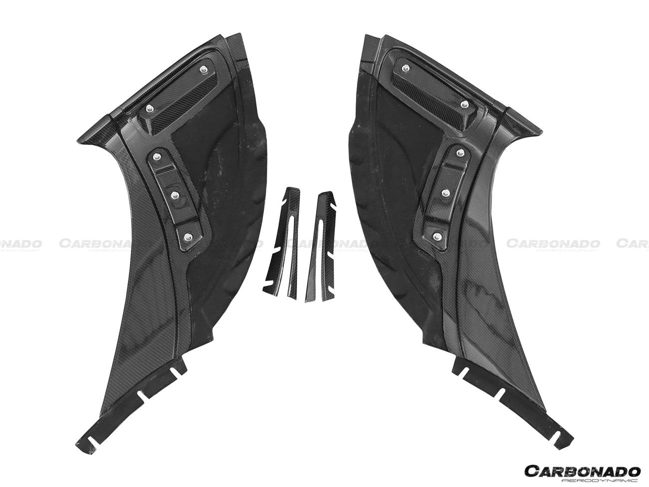 2014-2017 McLaren 650S OEM Style Carbon Fiber Tuning Veins Intake Blades - Carbonado Aero