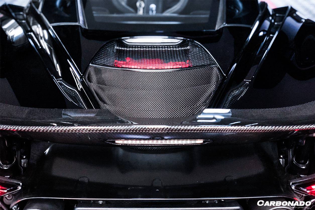 2017-2022 McLaren 720s DRY Carbon Fiber Engine Cover Replacement - Carbonado Aero
