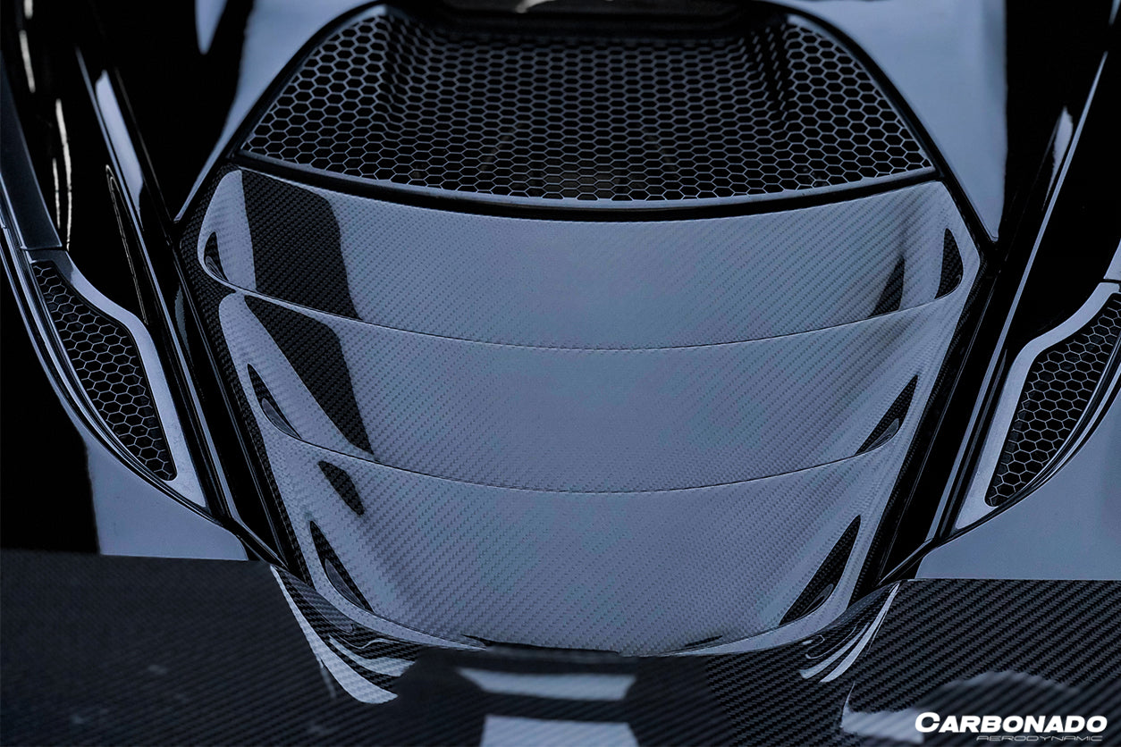 2017-2022 McLaren 720s DRY Carbon Fiber Engine Cover Replacement - Carbonado Aero